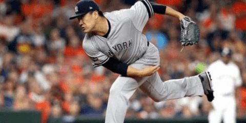 【MLB 優勝決定S】田中将大、味方美技も飛び出し5回まで1安打無失点の快投　ヤ軍は3点リードに