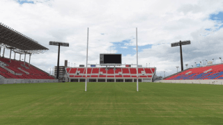 KDDIが花園ラグビー場で国内初 5Gを活用したスタジアム警備実証実験