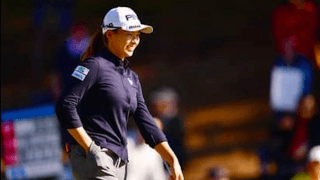 渋野日向子がビックリ。自身のショットに「ボールがないーって」