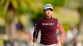 渋野日向子「絶対太って帰る」。２日続きのハプニングにも切り換えOK