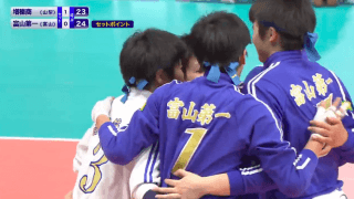 第1日女子1回戦　増穂商（山口）× 富山第一（富山）