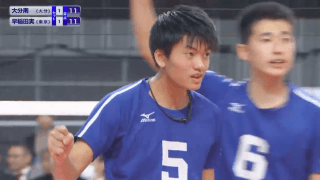 第1日男子1回戦　大分南（大分）× 早稲田実（東京）