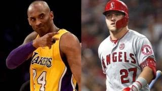 【MLB】「伝説、そして友よ…」　コービー氏の衝撃事故死にトラウトが哀悼の2S公開