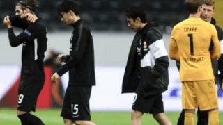 長谷部、鎌田のフランクフルト、無観客でEL完敗。ブンデスも中断へ