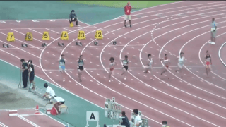 陸上競技（群馬）女子100m決勝