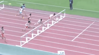 陸上競技（群馬）男子110mハードル決勝