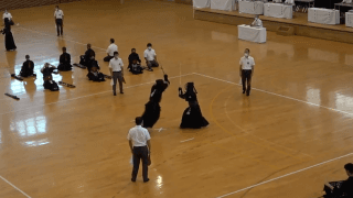 剣道（岡山）男子団体 準決勝 第1会場