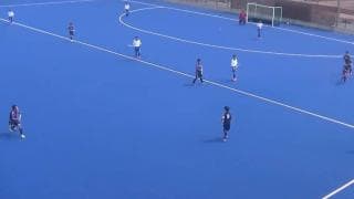 ホッケー(山梨)【１Ｑ】山梨学院高校　対　白根高校　