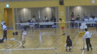 バドミントン(新潟)男子シングルス決勝 第1G