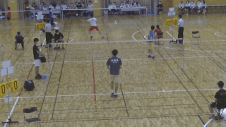 バドミントン(新潟)男子シングルス準決勝①