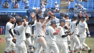 東京六大学野球春季リーグ戦 第7日 慶大1回戦　４回表に打者10人の猛攻で一挙５得点！逆転勝利を収め、３季ぶり46回目の優勝を決めた！！