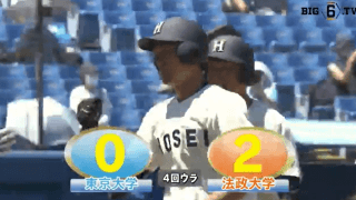 4番の村田（4年・横浜）がリーグ戦初安打となる特大先制２ラン。法大がそのまま逃げ切り勝利。【ハイライト動画 8/11 春季東京六大学野球  東京大学vs法政大学】
