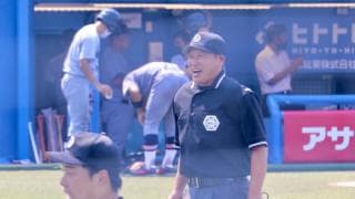 「さあ、行くぞベンチー！」　神宮ネット裏で話題、明大OB山口審判員が“声かけ”にこだわる理由