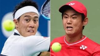 錦織/西岡は第1シードに完敗