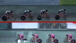 自転車（全国）JCSPAジュニアサイクルスポーツ大会　1日目（４ｋｍチーム・パシュート決勝）