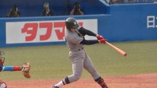 廣瀬の２試合連続本塁打で勝ち点奪取 東大②