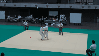 柔道（東京都）第三試合場　男子3年 準決勝(73kg右.団体右)