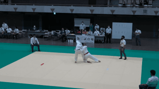 柔道（東京都）第三試合場　男子3年団体 2回戦(右)