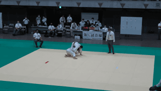 柔道（東京都）第三試合場　男子2年 準決勝(右)