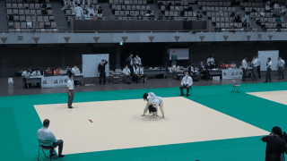 柔道（東京都）第二試合場　女子3年 1回戦(63kg)