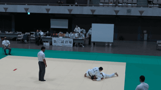 柔道（東京都）第三試合場　男子3年 決勝(73kg)