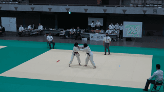 柔道（東京都）第三試合場　女子3年 決勝(63kg越)