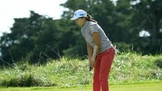渋野日向子がアメリカの芝に泣かされた。「１ｍのパットでも緊張した」