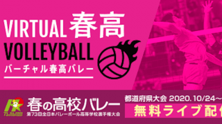 【春高バレー】 都道府県大会代表決定戦の日程一覧