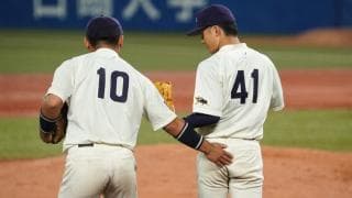 データ班が「日本一幸せな投手」になった日　明大・金光勇介、最初で最後の登板とその夜の秘話