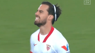 【動画】グラナダFWケネディとセビージャMFスソが右サイドからカットインして左足で豪快ミドル弾を突き刺す