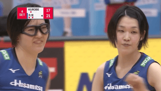 Ｖリーグ女子　KUROBEアクアフェアリーズ vs. 久光スプリングス 2021/1/24【ハイライト】