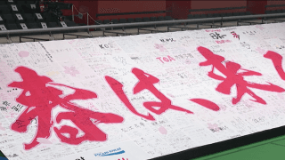春高バレー 選手が想いを繋げた「青春の横断幕」