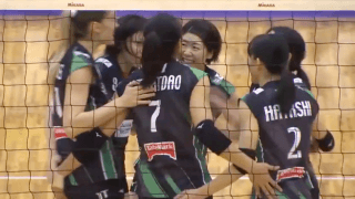 【動画】デンソーの田代佳奈美が懸命に伸ばした足でボールをつなぐ - V1女子（2月7日）