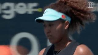 【動画】大坂なおみがタイブレークまでもつれこんだ第1セットを制す - マイアミ・オープン