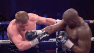 【動画】リベンジに燃えるホワイトがポベトキンに強烈フックを叩き込む