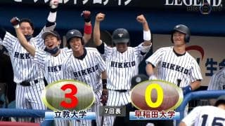 【ハイライト】立教大学 対 早稲田大学
