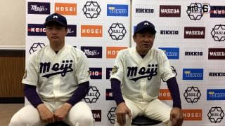 【ヒーローインタビュー】明治大学 ​田中武宏監督・村田賢一(④春日部共栄)