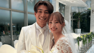 ⚽️上田綺世、妻💖由布菜月と「結婚式を挙げることができました！」　