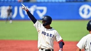“崖っぷち”の法大救った今季初スタメンの2年生　高校の後輩から殊勲の決勝打