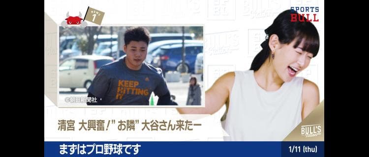 1/11 DAILYスポーツニュース キャスター：エレナ