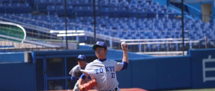 小林(3年/横浜翠嵐)力投も終盤力尽く【東京大学野球部】