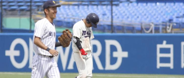 エース・森下暢を援護できず　紫合戦の初戦を落とす