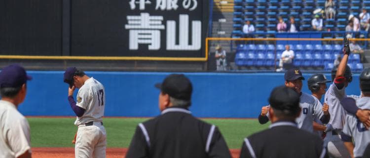 またも慶大にサヨナラ負け　自力優勝消える