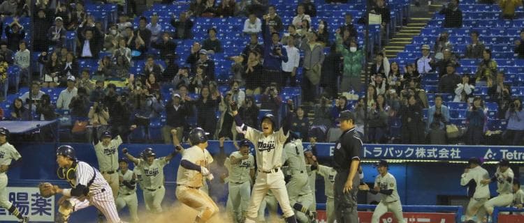 ４年・森下智〝サヨナラ〟打！　今季最終戦を勝利で飾る／東京六大学秋季リーグ戦