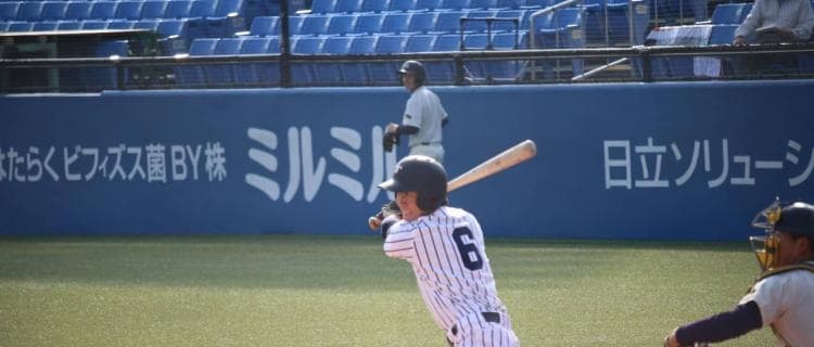 【野球部】追い上げ見せるもあと一本に泣いた ♦2019春季フレッシュリーグ♦ 4月21日　対明大　明治神宮球場