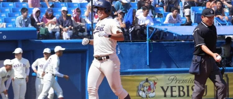 喜多が満塁弾！　４－０で早大に先勝／東京六大学秋季リーグ戦