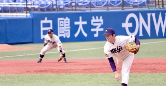 「3回でいいから抑えろ」のはずが…　明大・竹田祐が月曜の神宮で“予感”させた無安打ピッチ