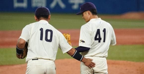 データ班が「日本一幸せな投手」になった日　明大・金光勇介、最初で最後の登板とその夜の秘話