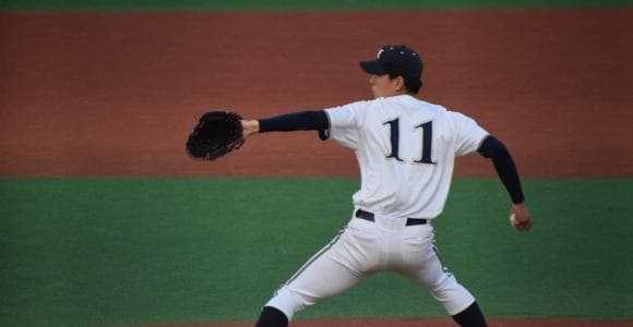 連続完封の武蔵大・田中、松崎と4年生の新米キャッチャー斉藤