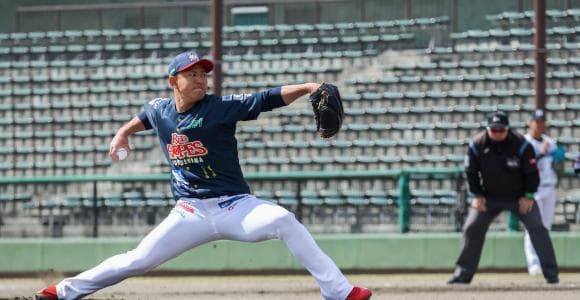 「早稲田三羽烏」最後の1人、福井優也（福島レッドホープス）は納得するまで投げる